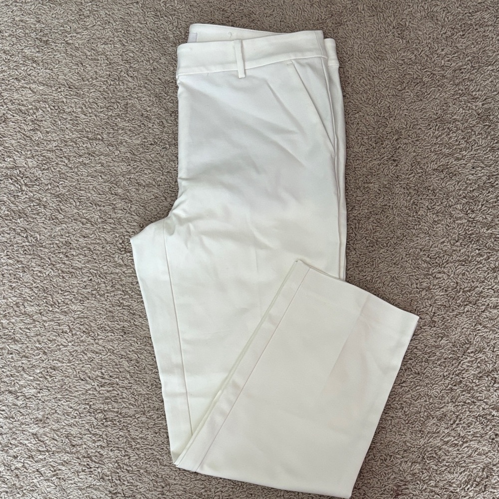 LOFT Women's White Ankle Riviera Pants
